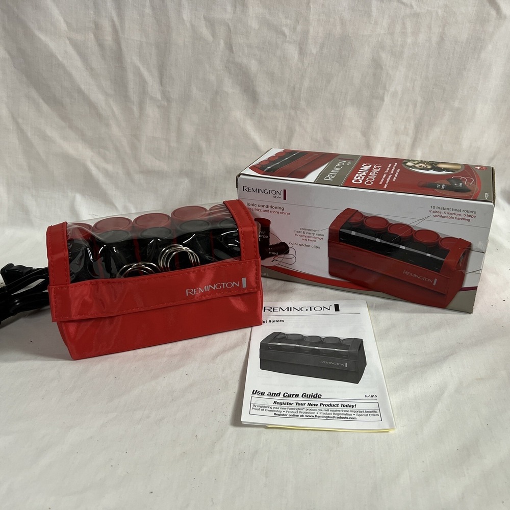 Remington Travel Sz Professional 1 1/4" & 1" Compact Ceramic Hot‎ Hair Rollers